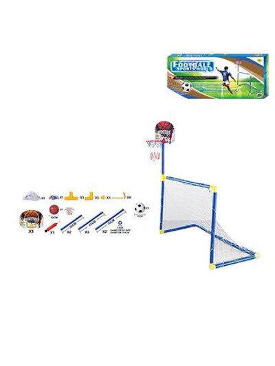 Игровой набор Футбольные ворота 79x50см, футбольный мяч