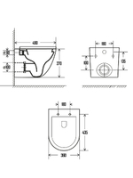 AQM2002MB Унитаз подвесной с сиденьем SoftClose, технология смыва Rimless, скрыт. крепеж. Черный мат