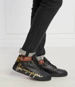 Кожаные кроссовки sop lav.majestic/buc power Giuseppe Zanotti - черный(RM40006)