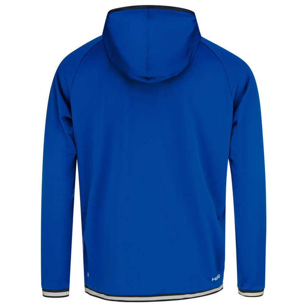 Детская теннисная толстовка Head Topspin Hoodie - royal/print vision