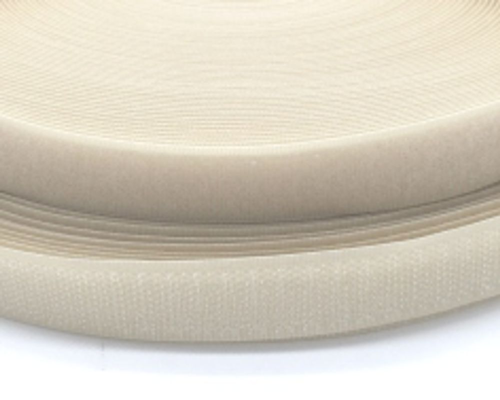 Велкро/липучка комплект, ш. 2,5 см, св.бежевый