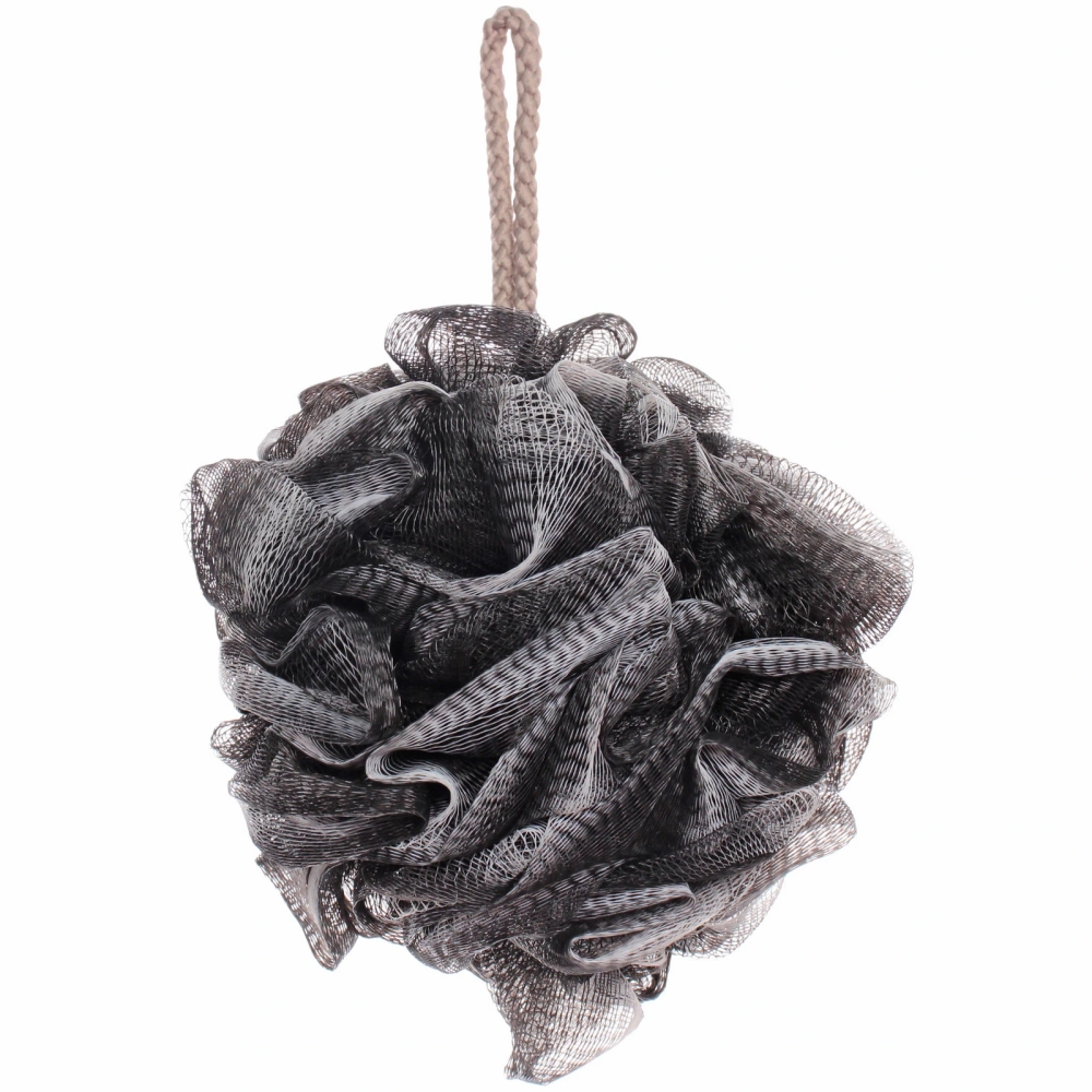 Мочалка нейлоновая «Premium - FAGORA», цвет белый / черный, 50гр (ZIP пакет)