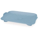 Дуршлаг Slim плоский, серо-голубой