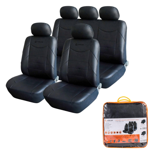 Чехлы Airline Consul 11 пр. иск.кожа универсальные черные ACS-UEL-06