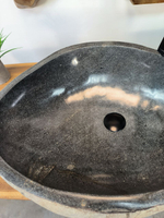 Раковина из речного камня RS-65842 66х47х15 из натурального камня