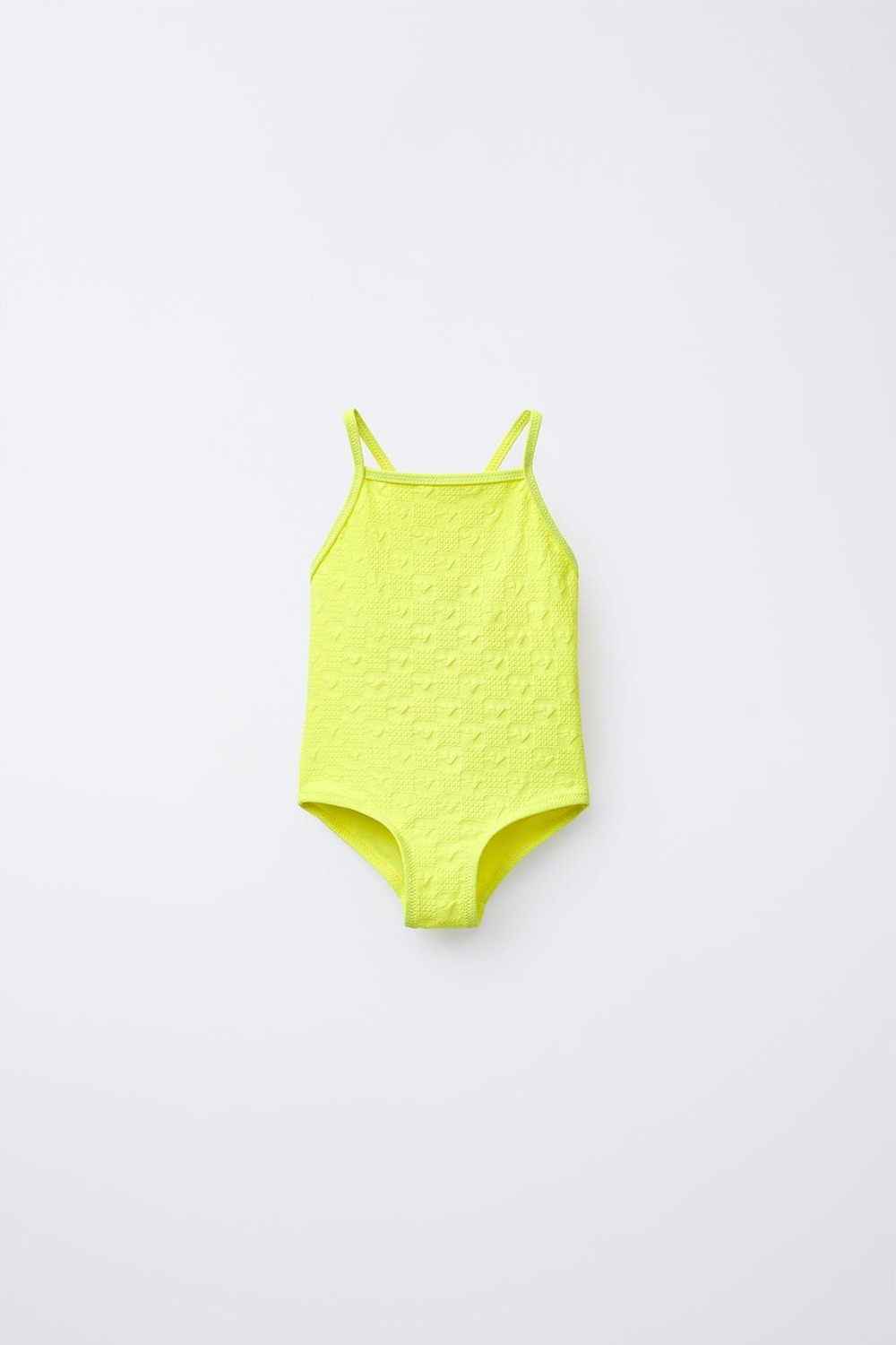 ZARA КУПАЛЬНИК, НЕОНОВО-ЖЕЛТЫЙ