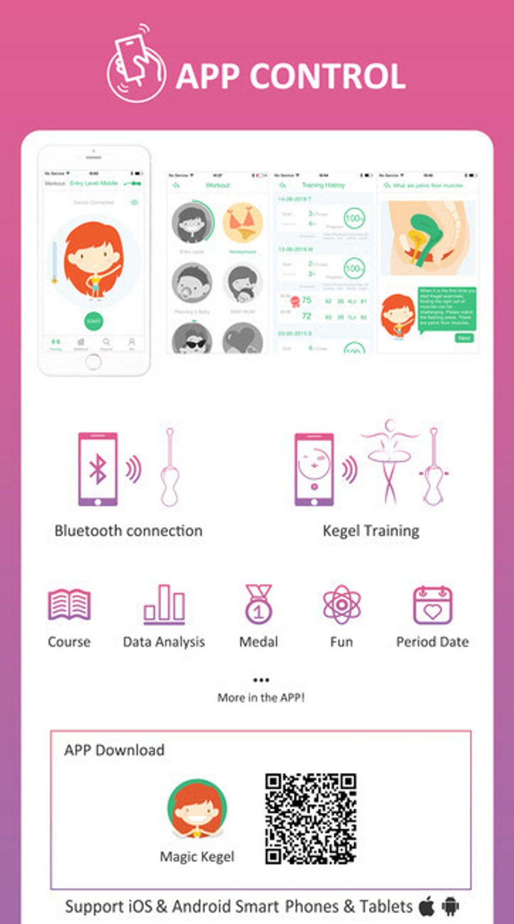 Тренажер Кегеля Magic Kegel Master Gen2 (розовый) (Цвет: розовый)