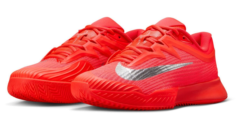Женские Кроссовки теннисные Nike Zoom Vapor Pro 3 Clay Premium - bright crimson/metallic silver