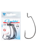 Крючки офсетные Gamakatsu Worm OFFSET EWG SL HOOKS BLACK размер 3/0 (упк.5шт.)