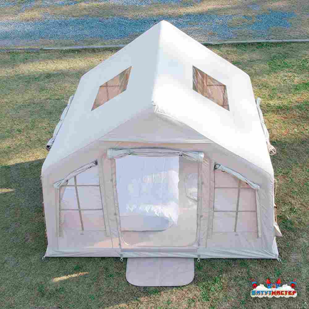 Пневмокаркасная палатка «Летний Уют» 3,2×2,5×2,2 м — семейная, кемпинговая из ПВХ