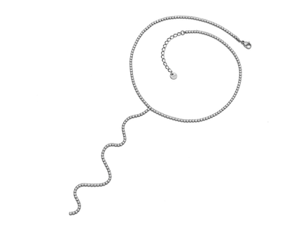 Колье со стразами 2мм, сталь