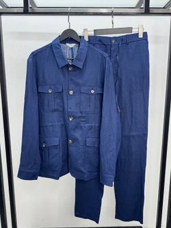 Льняной костюм Brunello Cucinelli