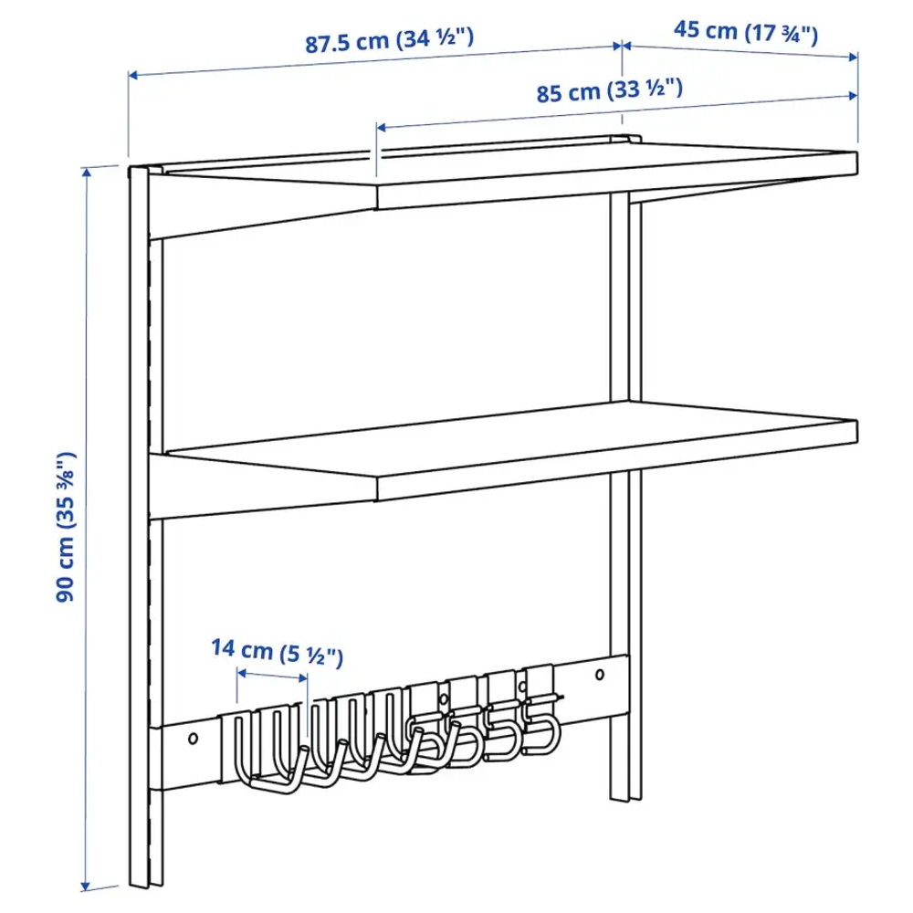 BROR Комбинация настенных полок ИКЕА