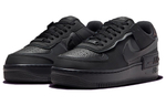 Кроссовки Nike Air Force 1 Shadow "Triple Black" (Женская размерная сетка)