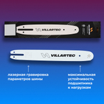 Шина для бензопилы VILLARTEC 40 см/16" 1,6 мм/0,063" .325" арт 261166700001