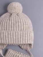 Шапка для девочки осенняя и снуд вязаные