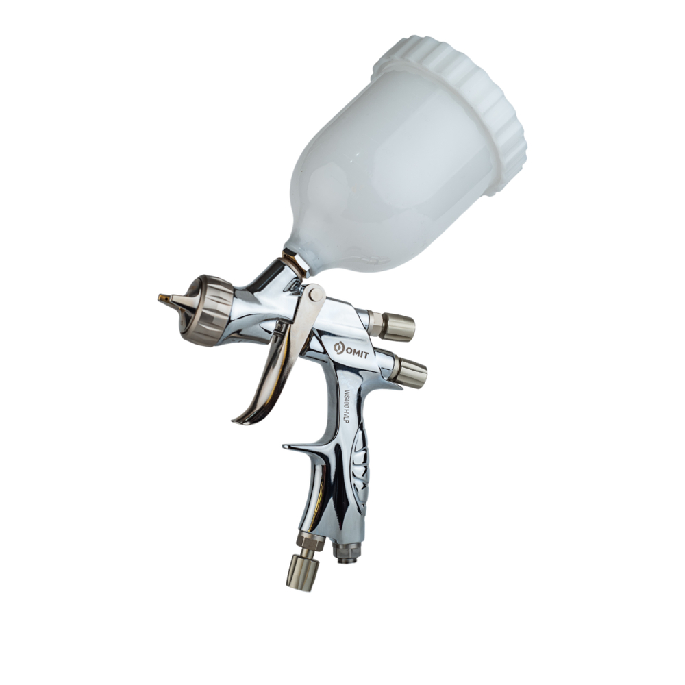 OMIT Краскопульт WS400 HVLP 1,3мм верхний бачок 600мл