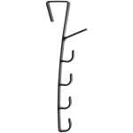 Вешалка надверная на 6 крючков «ПЕРФЕКТХАУС», цвет черный, 27см ( Селфи)