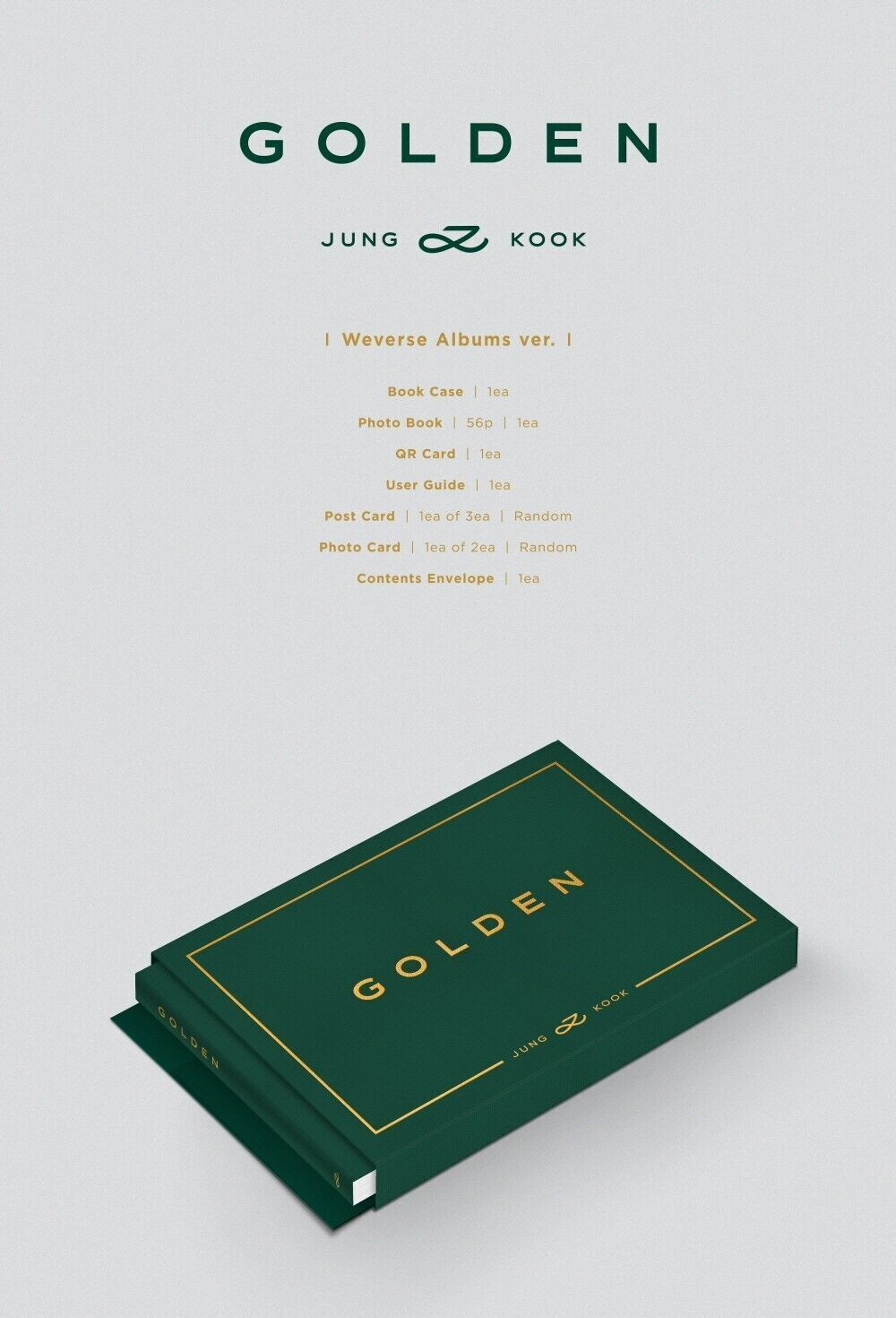 JUNGKOOK BTS - GOLDEN (Weverse Albums ver.)