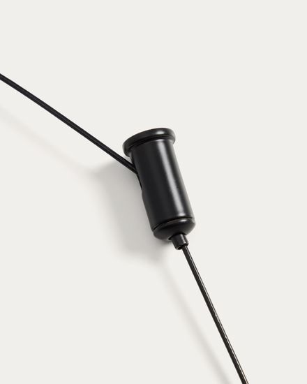 Портативный потолочный светильник Porte из черного алюминия Ø 16 см