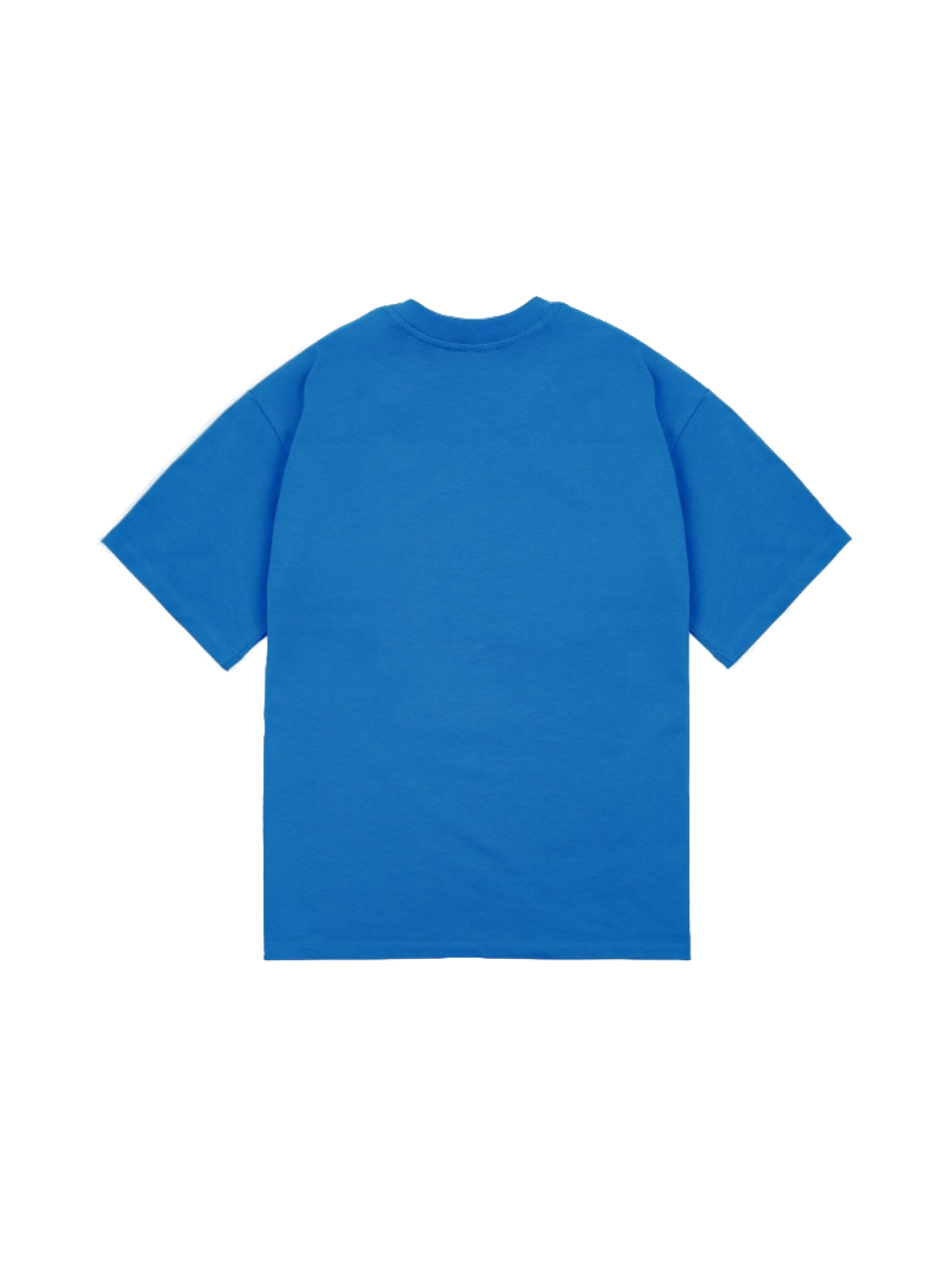 Футболка оверсайз (синий) 230 г