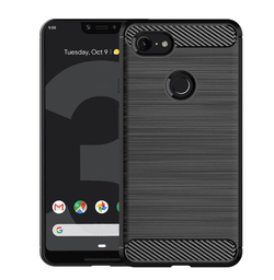 Чехол на Google Pixel 3 XL цвет Black (черный), серия Carbon от Caseport