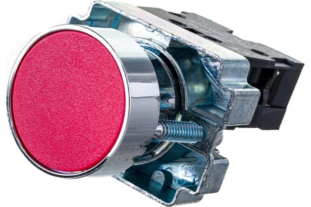 Кнопка управления LAY5-BA41 без подсветки красная 1з IEK