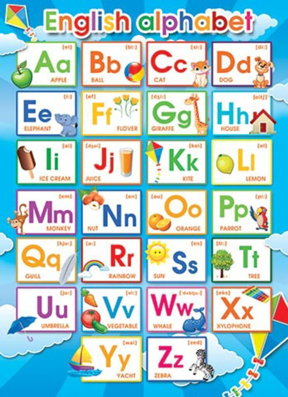 Плакат 50*70см "English alphabet"