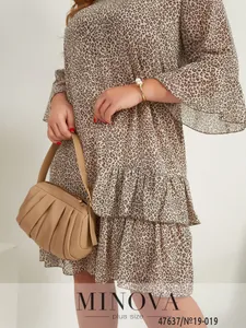 Платье 19-019-Бежевый Minova