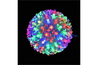 Электрогирлянда ШАР LED цветной 100л, 13см, дл провода 2м