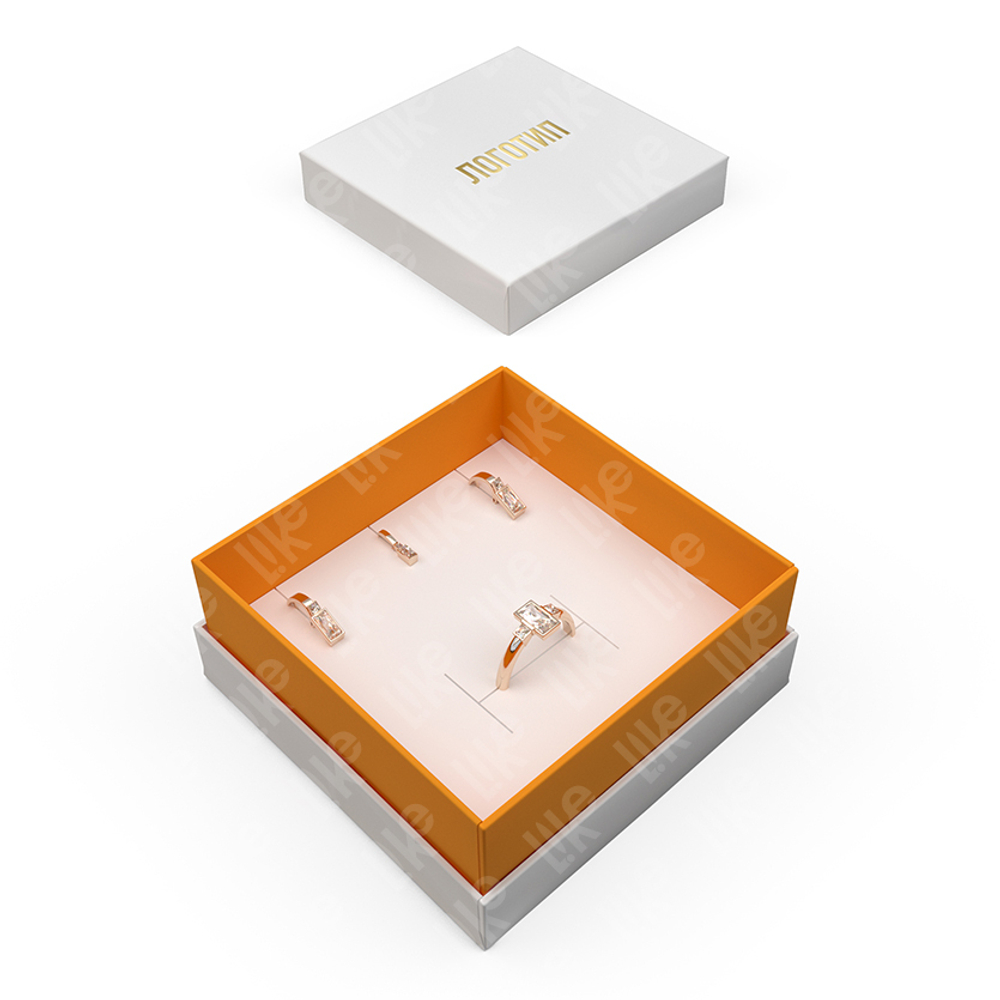 Футляр картонный с прослойкой «Степ» 90x90x40 мм.