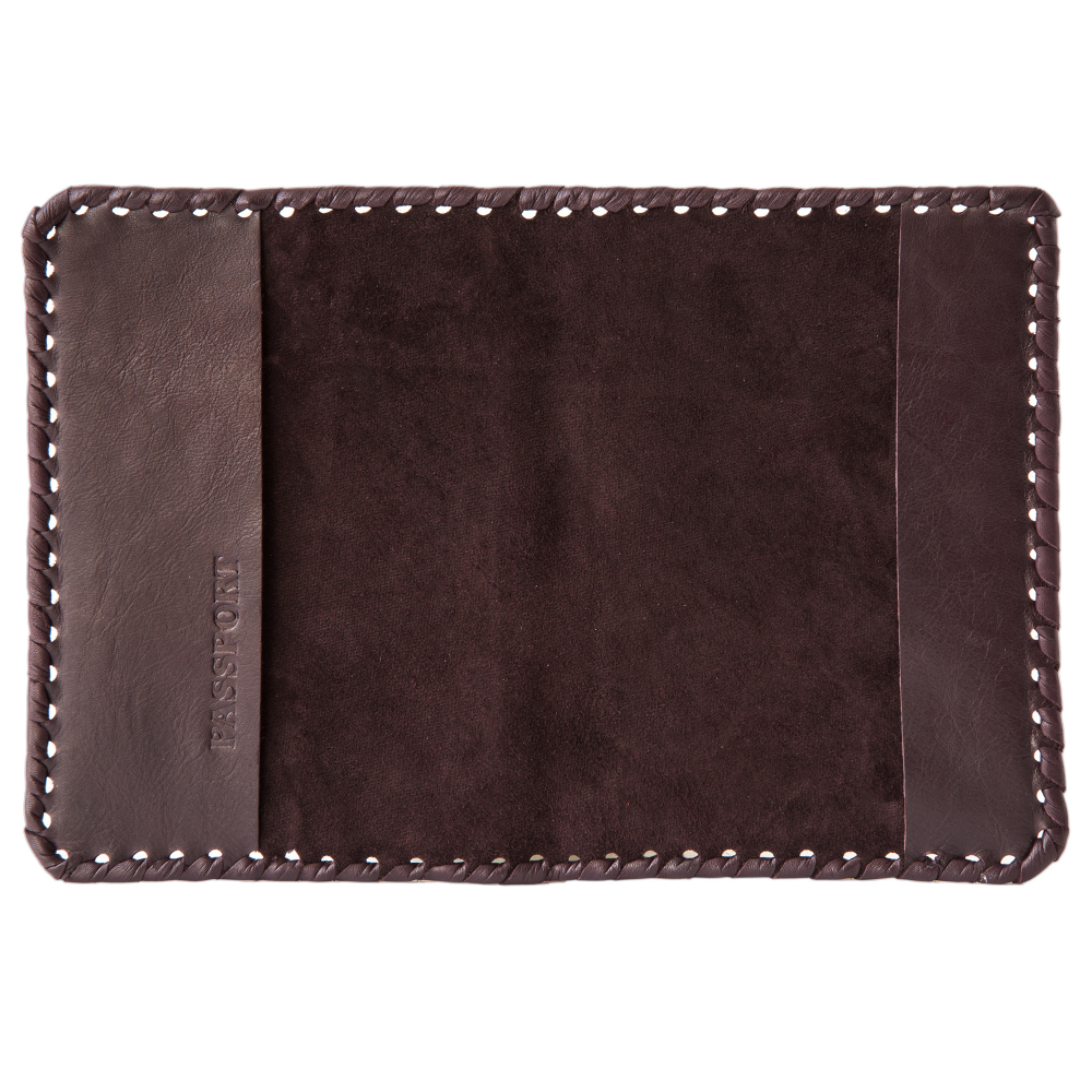 Обложка на паспорт «Венеция». Цвет коричнево-зеленый