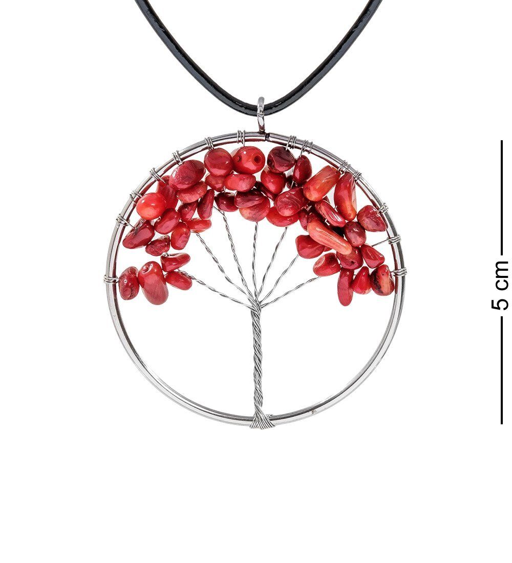 NP-02/6 Кулон с камнями «Коралл»