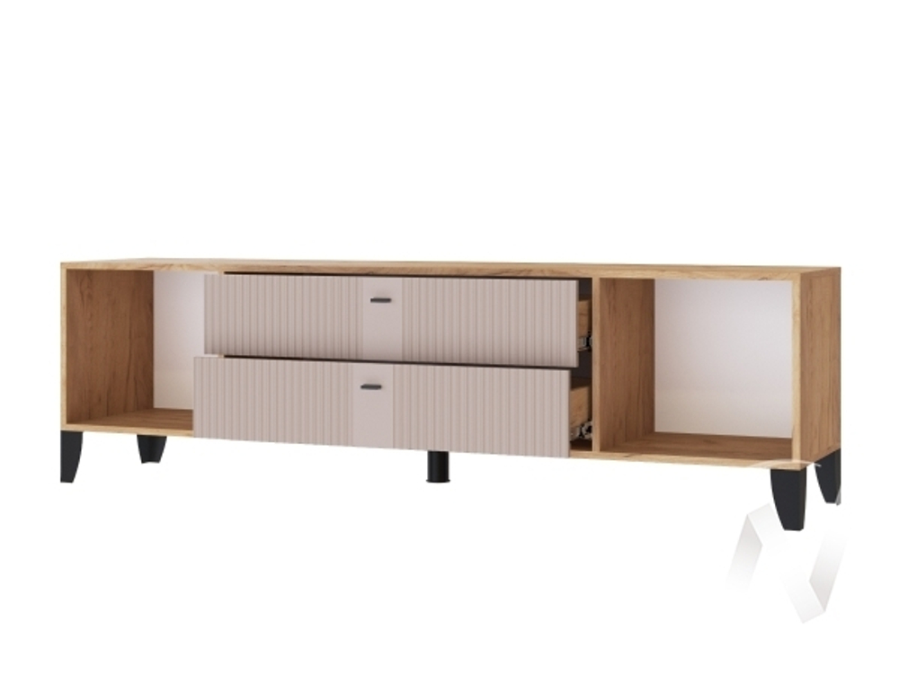 Тумба ТВ Парус-10 (дуб крафт золотой/карбон латте)