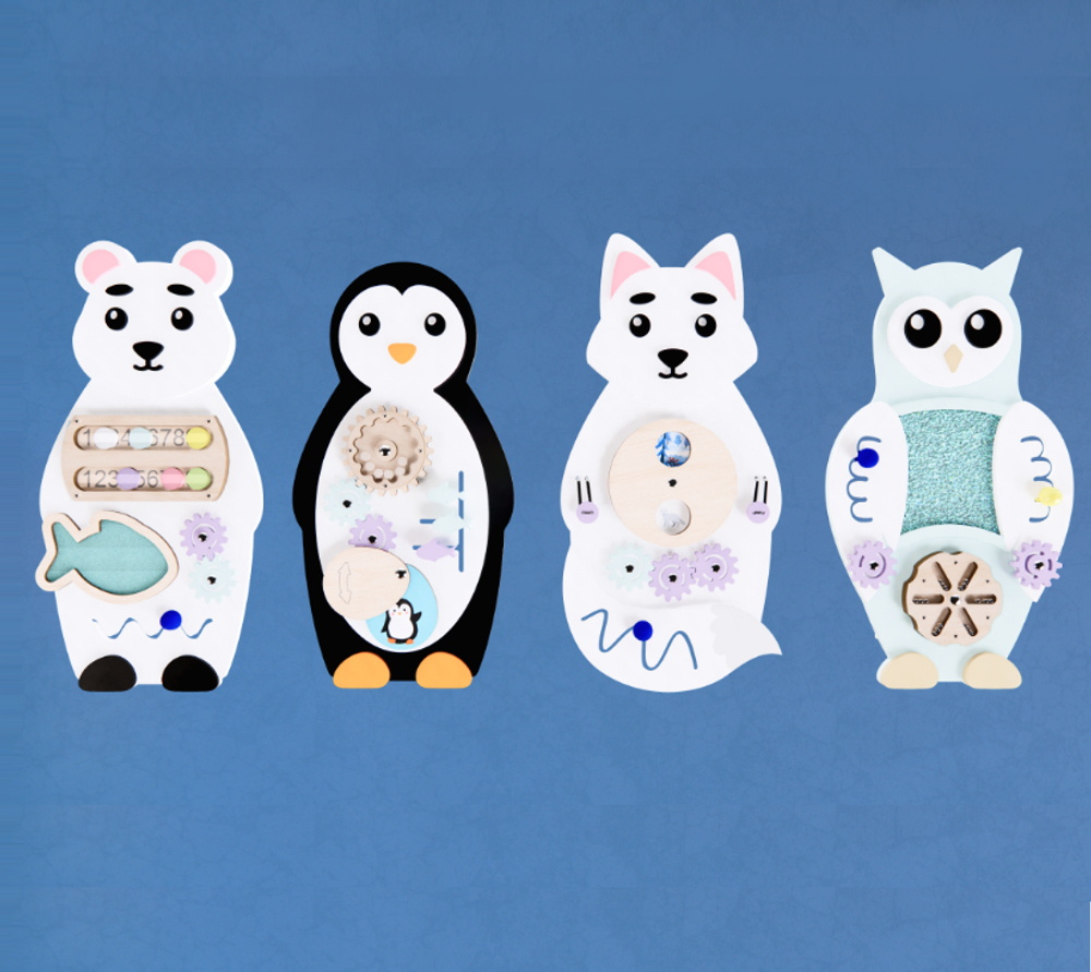 Набор бизибордов Полярные обитатели