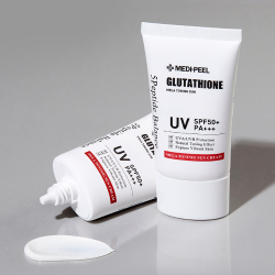 Medi-Peel Bio-Intense Glutathione Mela Toning Sun Cream солнцезащитный крем с отбеливающим эффектом на минеральных и химических фильтрах