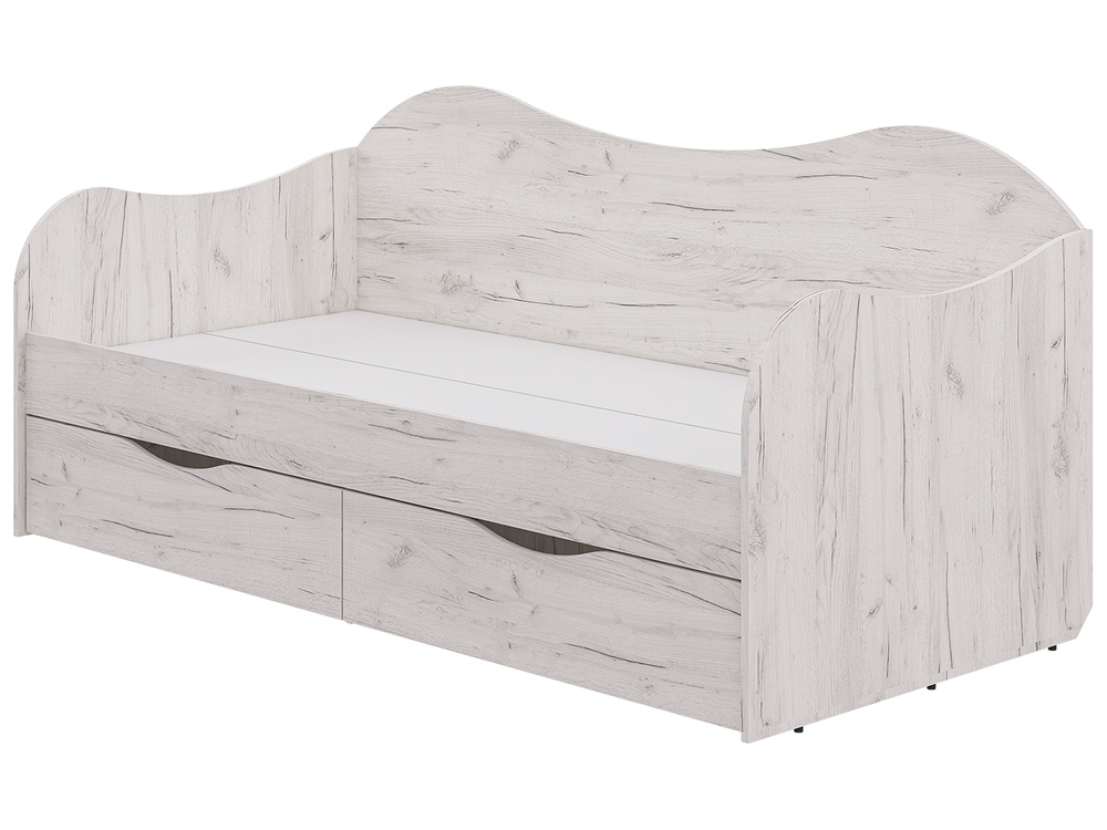 Кровать БОКС 90/2 с ящиками Крафт светлый