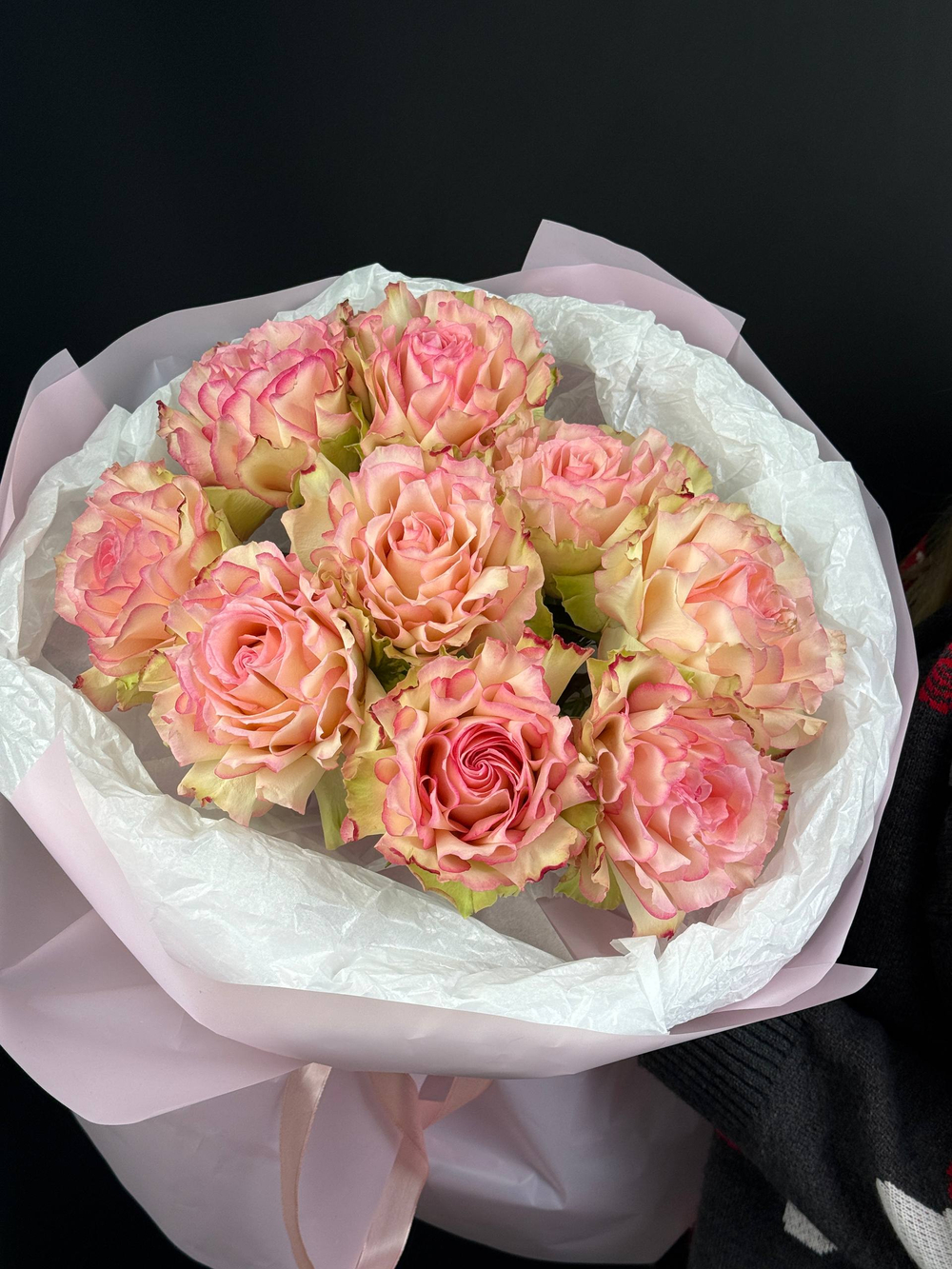 Роза французская эспиранса 9 штук