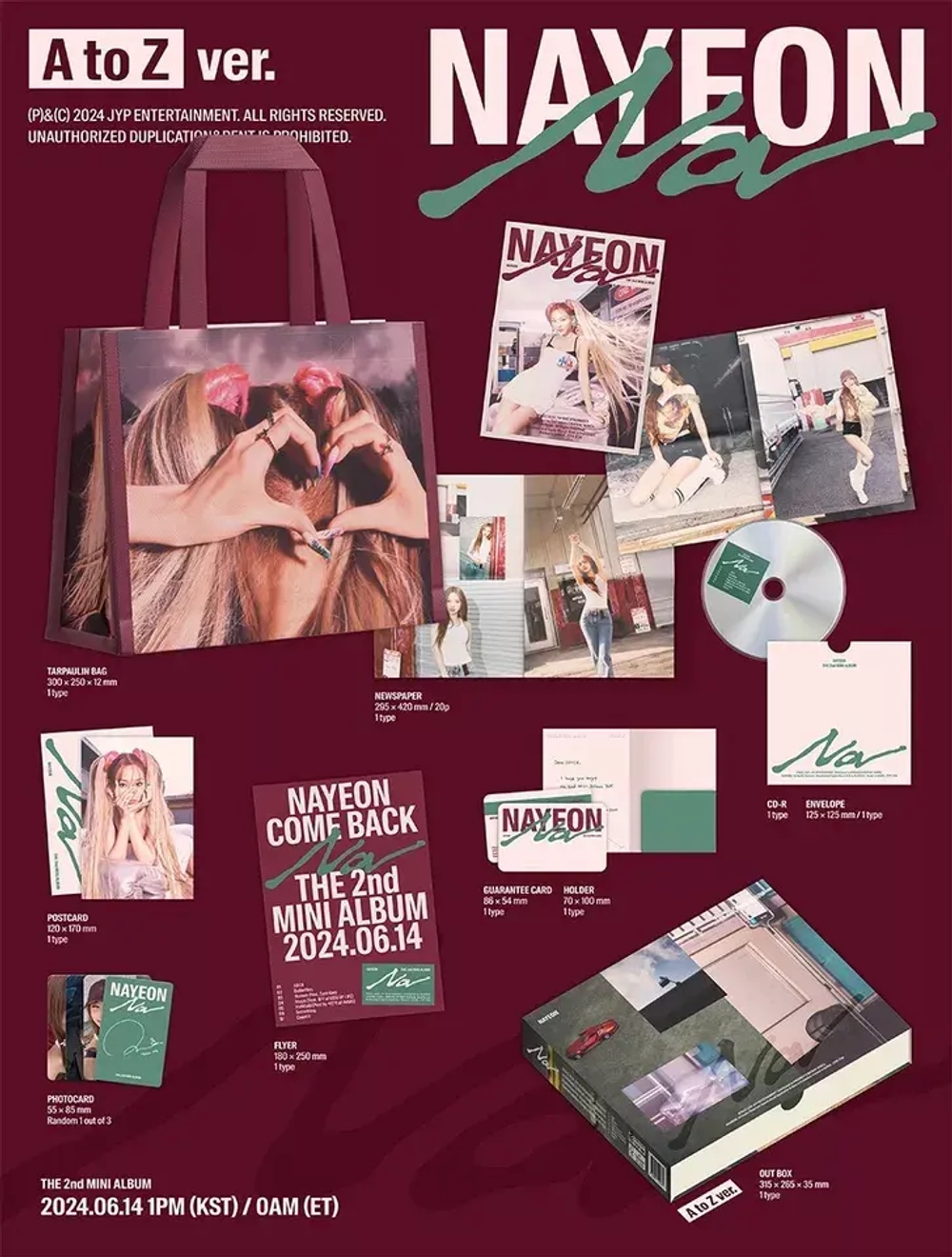 TWICE NAYEON - NA [LIMITED EDITION A TO Z ver.]