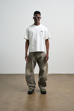 Джинсы Nothomme Monterest Limited Edition Vintage Washed Distressed Curved Blade Jeans "Washed Khaki Grey"