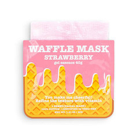 Тонизирующая вафельная маска для лица Клубничный фреш Kocostar Waffle Mask Strawberry 3шт