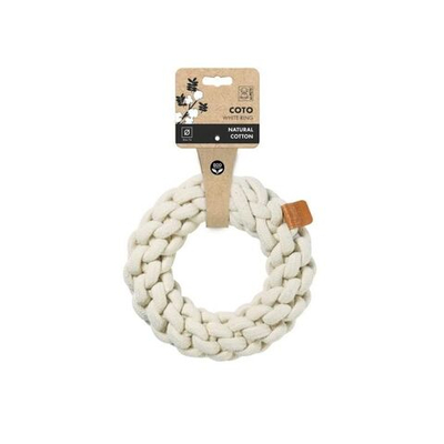 M-PETS Игрушка для собак СОТО кольцо, 18 см, цвет белый