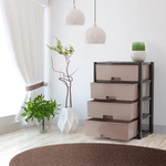 КОМОД КОЛОРИТ ВЕНГЕ 4-Х СЕКЦИОН. ШИРОКИЙ АРТ.М8761