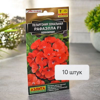 ПЕЛАРГОНИЯ Рафаэлла оранжевая Аэлита Ц (10шт)