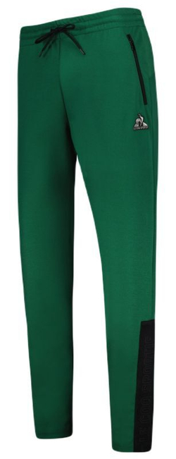Мужские теннисные штаны Le Coq TECH Pant Tapered N°1 SS23 - vert foncé camuset