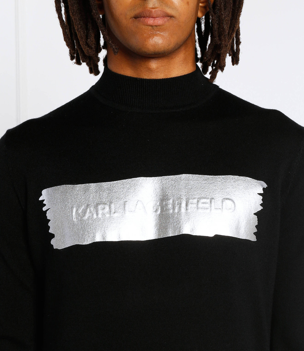 Хлопковый свитер Karl Lagerfeld - черный(655017 524399)