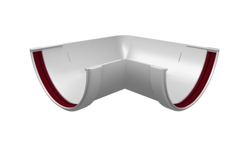 Угол желоба 90 град. 120 ПВХ белый