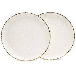 НАБОР ТАРЕЛОК ОБЕДЕННЫХ LEFARD "CHARM" 2 ШТ. 26*2,5 СМ (С ЗОЛОТОЙ ЛИНИЕЙ)