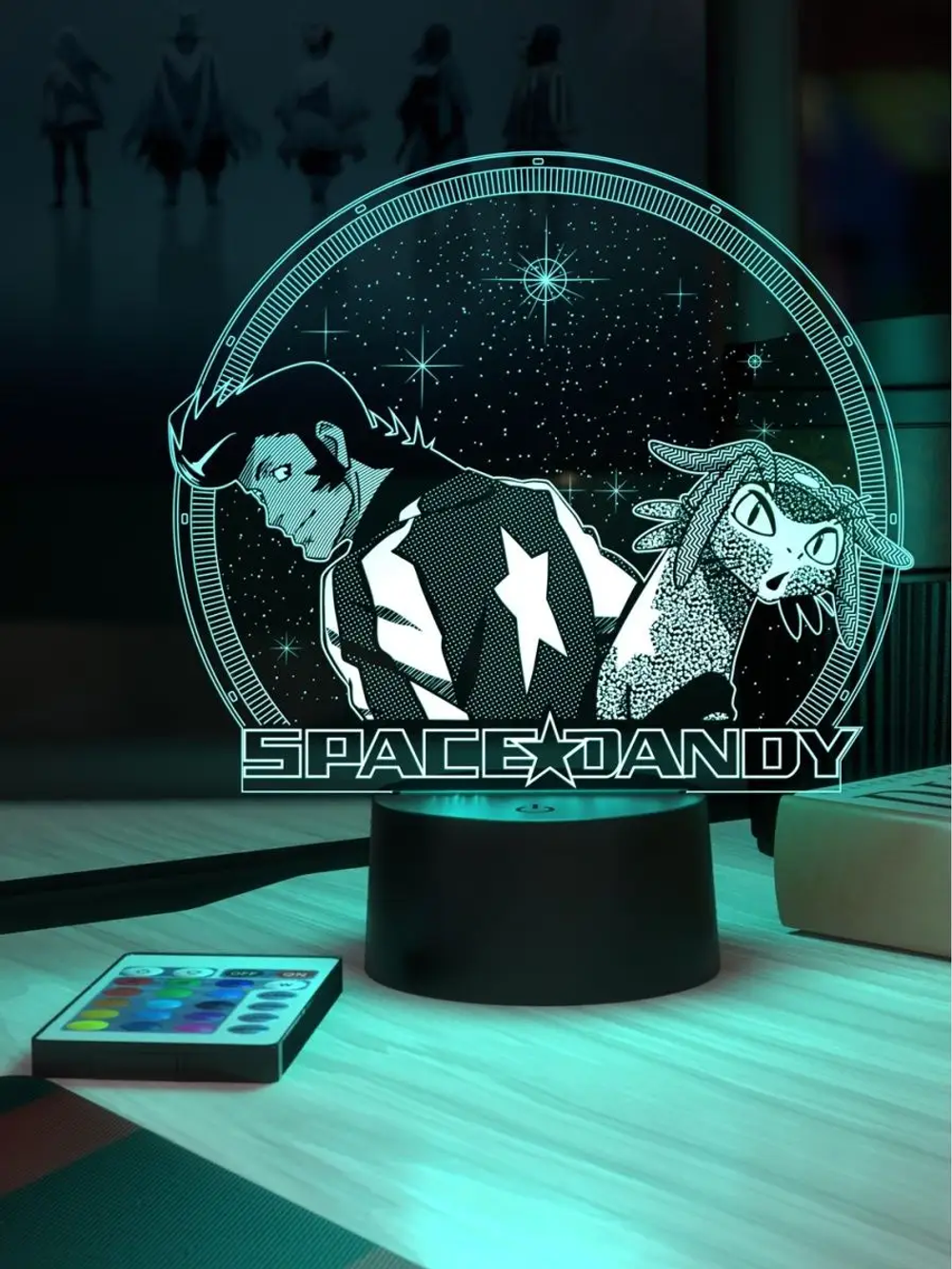 3Д-НОЧНИК "Денди и Мяу" (Space Dandy)