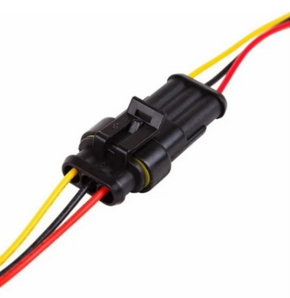 Разъем 3конт папа+мама ГЕРМЕТИЧНЫЙ ДАП-108.3724.030/ДАП-109.3724.030